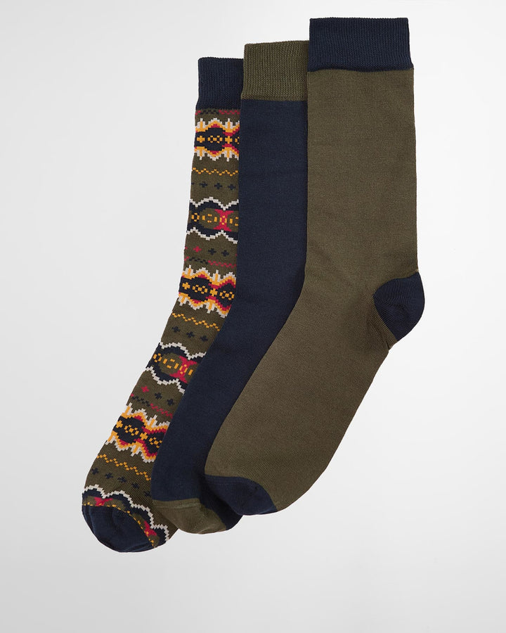 Barbour Case Sock Gift Set/Čarape 3/1 MGS0099