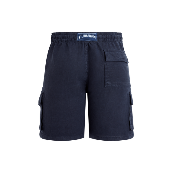 Vilebrequin Linen Bermuda Shorts Cargo Pockets/Bermude BAIU3U01