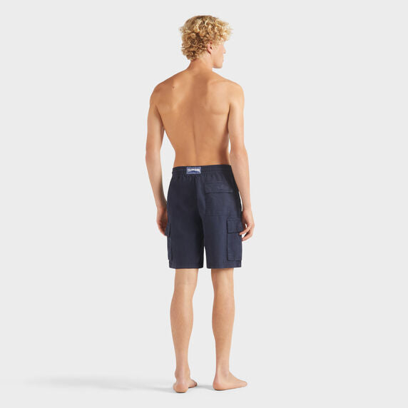 Vilebrequin Linen Bermuda Shorts Cargo Pockets/Bermude BAIU3U01
