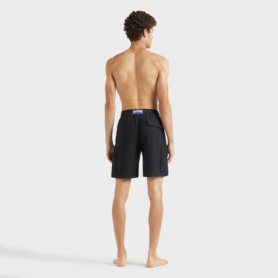 Vilebrequin Linen Bermuda Shorts Cargo Pockets/Bermude BAIU3U01