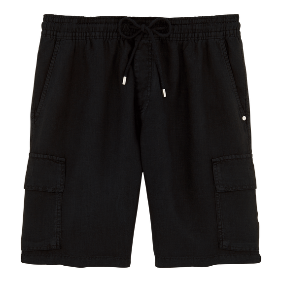 Vilebrequin Linen Bermuda Shorts Cargo Pockets/Bermude BAIU3U01