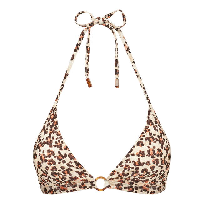 Vilebrequin Halter Bikini Top Turtles Leopard/Kupaći Kostim - Gornji Dio FCTU3H05
