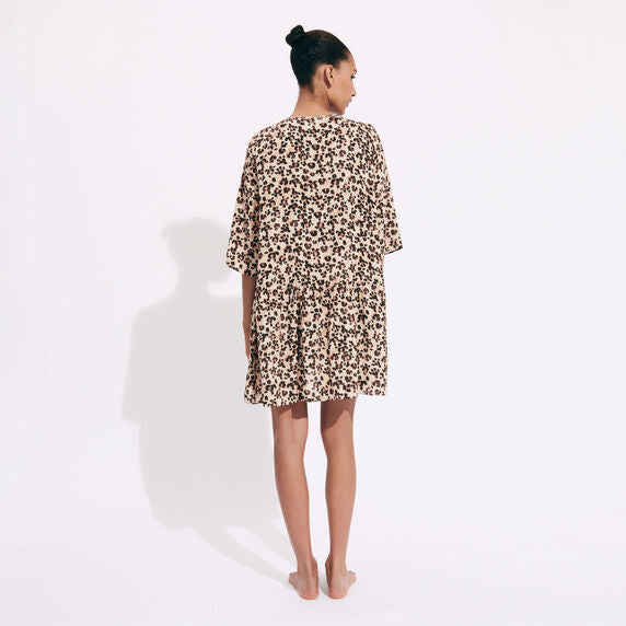 Vilebrequin Turtles Leopard Viscose/Haljina LOMU3X55