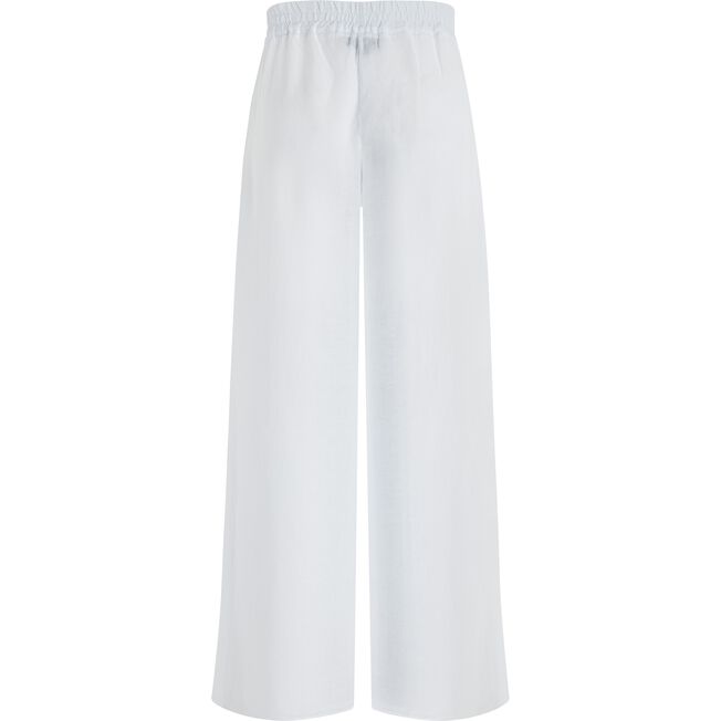 Vilebrequin White Linen Pants- Vilebrequin x Angelo Tarlazzi/ Hlače LSSH3U00