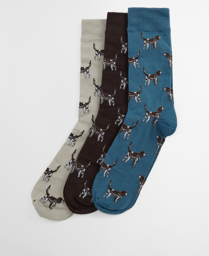 Barbour Pointer Dog Socks Gift Box/Čarape 3/1 MGS0037