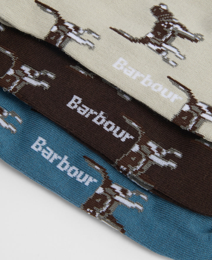 Barbour Pointer Dog Socks Gift Box/Čarape 3/1 MGS0037