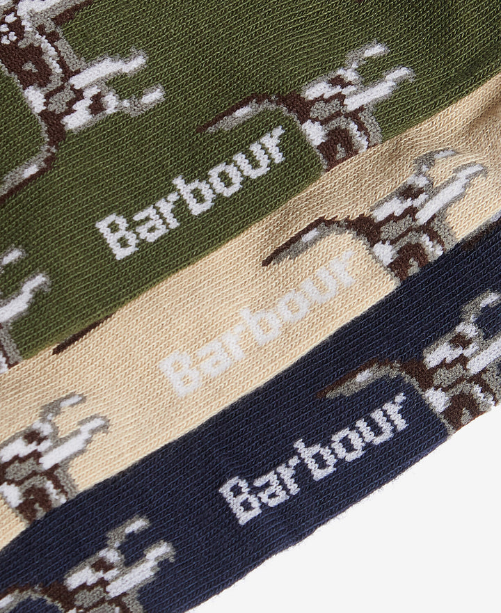 Barbour Pointer Dog Socks Gift Box/Čarape 3/1 MGS0037