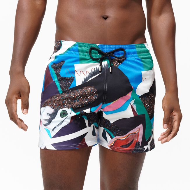Vilebrequin Stretch Swim Shorts Séduction - Vilebrequin x Deux Femmes Noires/Kupaće MSOU3F90