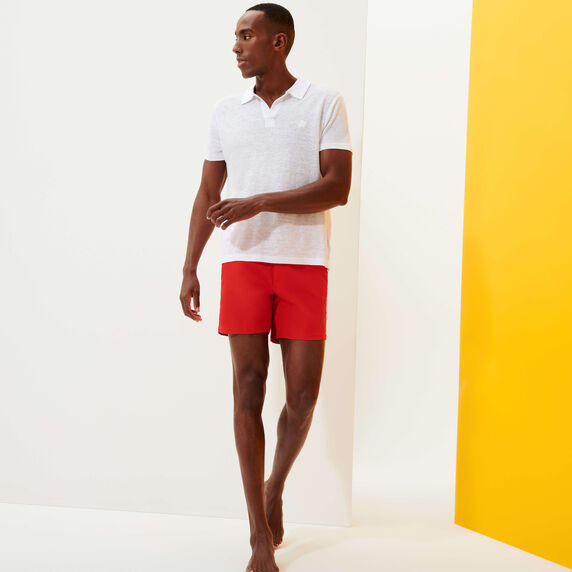 Vilebrequin Linen Jersey Polo Shirt Solid/Polo majica PYRE9O00