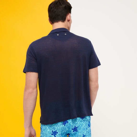 Vilebrequin Linen Jersey Polo Shirt Solid/Polo majica PYRE9O00