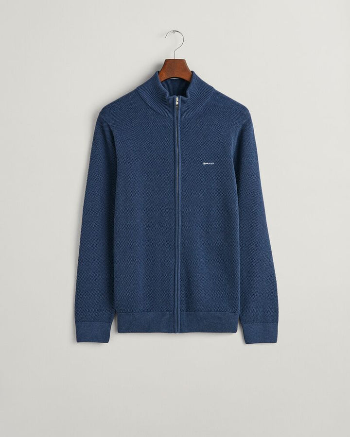GANT Cotton Pique Zip Cardigan/Pulover 8040524