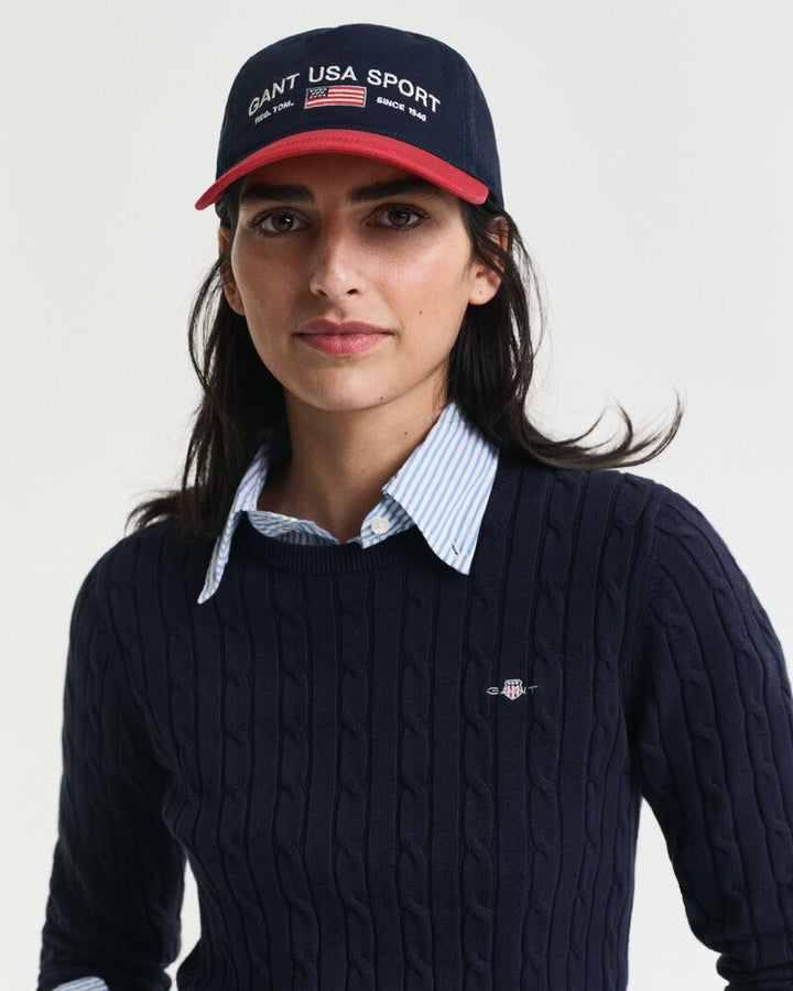 GANT Stretch Cotton Cable C-Neck/Pulover 4800100