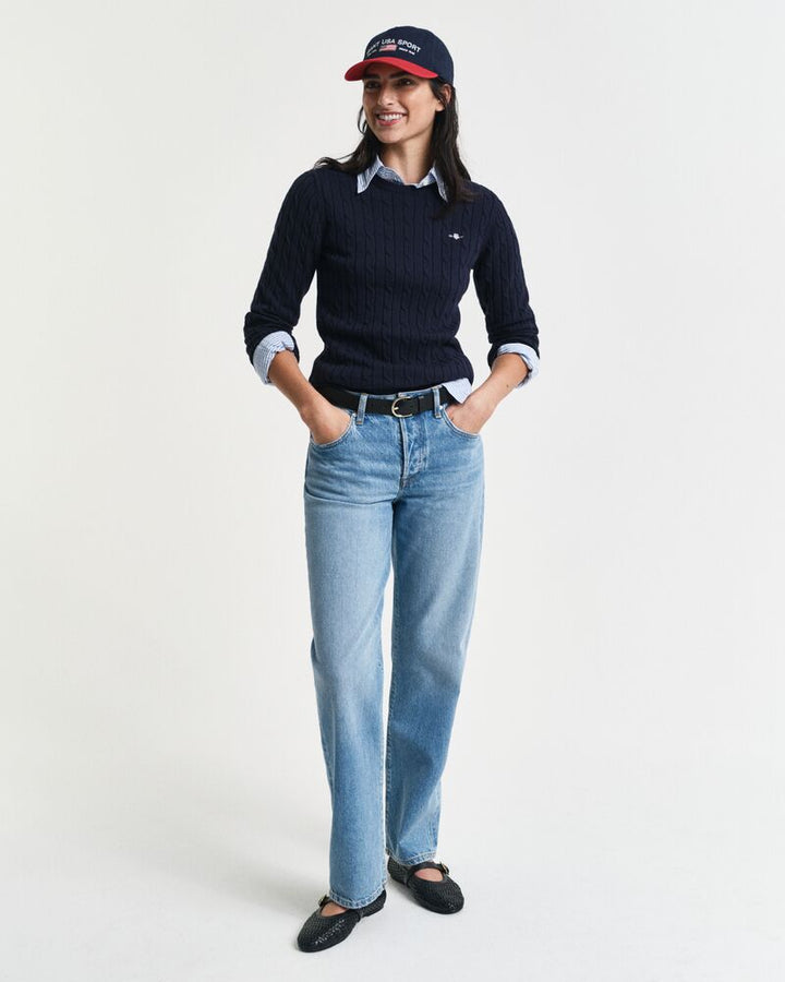 GANT Stretch Cotton Cable C-Neck/Pulover 4800100