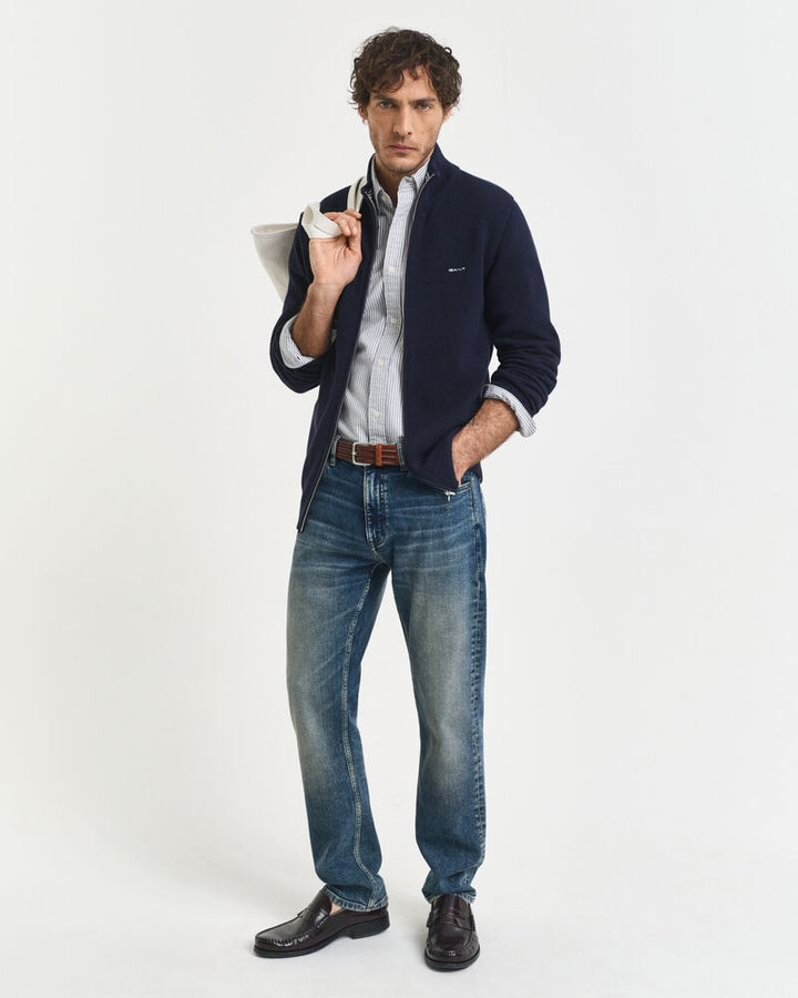 GANT Cotton Pique Zip Cardigan/Pulover 8040524