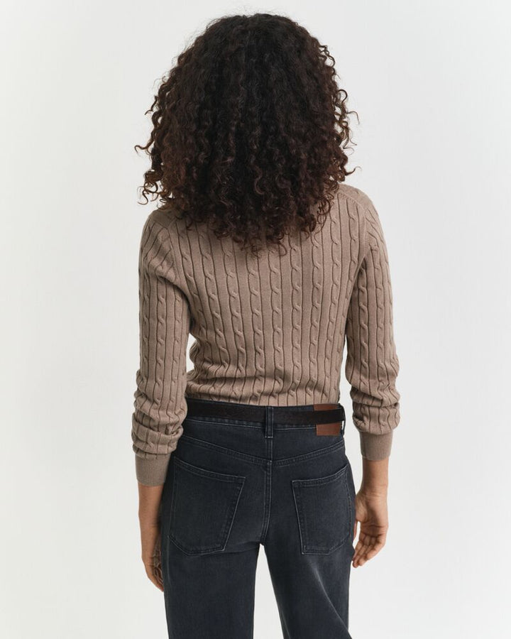GANT Stretch Cotton Cable V-Neck/Pulover 4800101