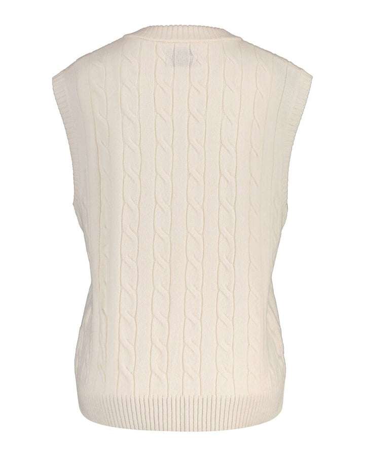 GANT Lambswool Cable V-Neck Vest/Pulover 4805429
