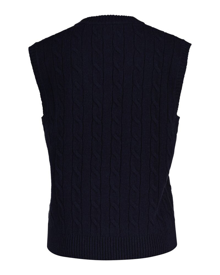 GANT Lambswool Cable V-Neck Vest/Pulover 4805429