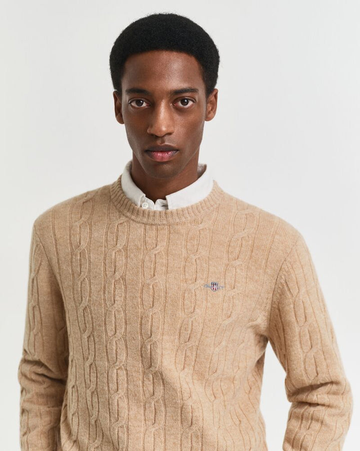 GANT Lambswool Cable C-Neck/Pulover 8050213