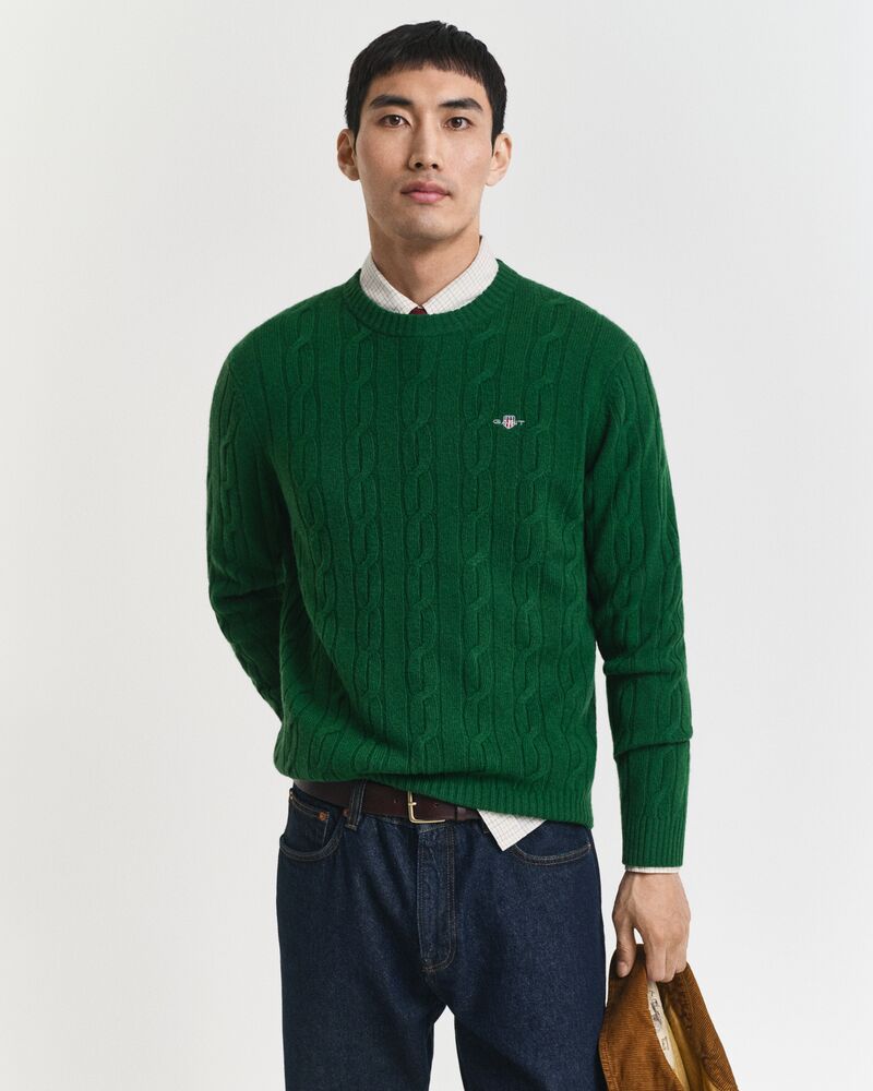GANT Lambswool Cable C-Neck/Pulover 8050213