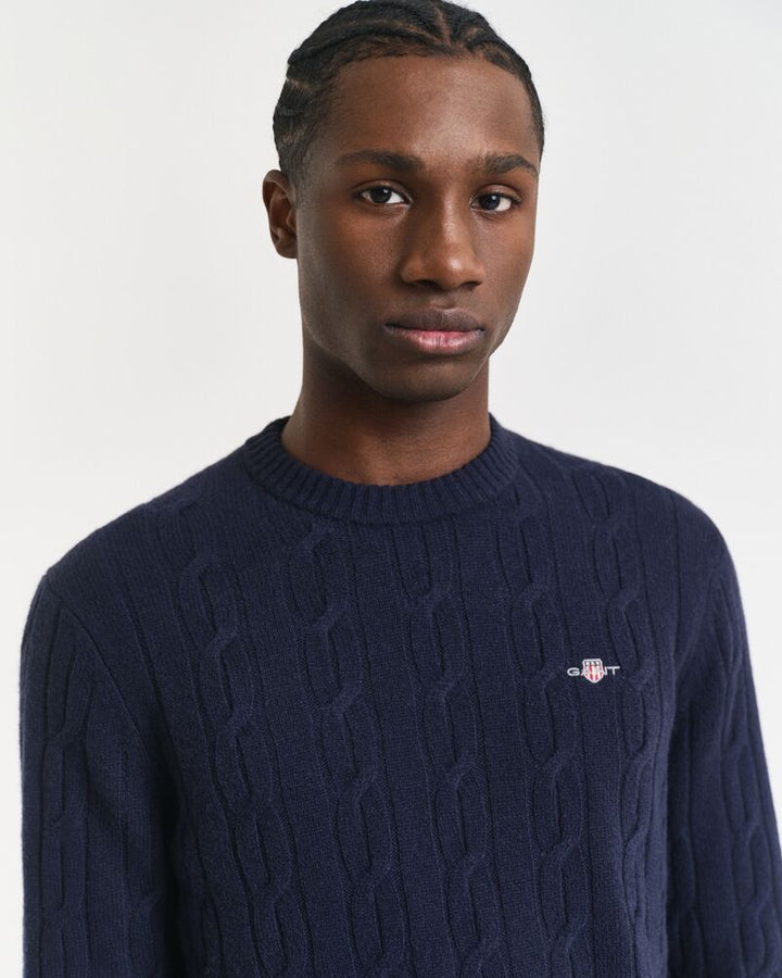 GANT Lambswool Cable C-Neck/Pulover 8050213