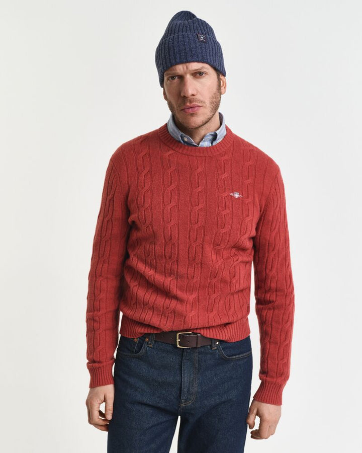 GANT Lambswool Cable C-Neck/Pulover 8050213