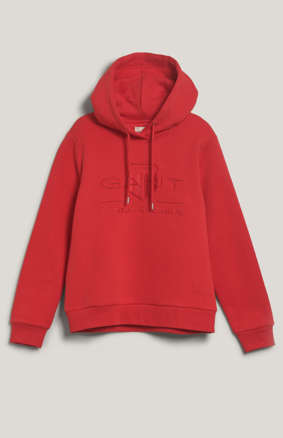 GANT Reg Tonal Shield Hoodie/Duks 4203648
