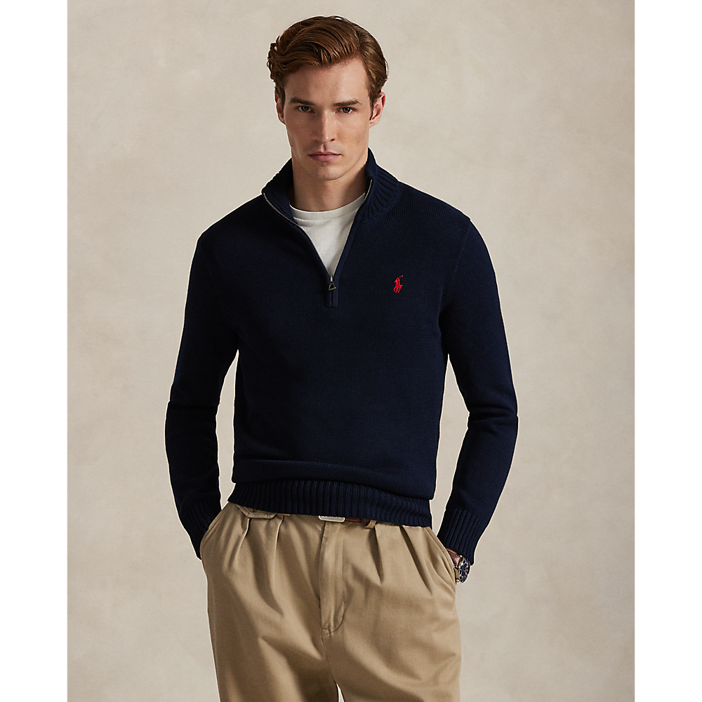 PRL Cotton Quarter-Zip Jumper/Pulover 710859939002