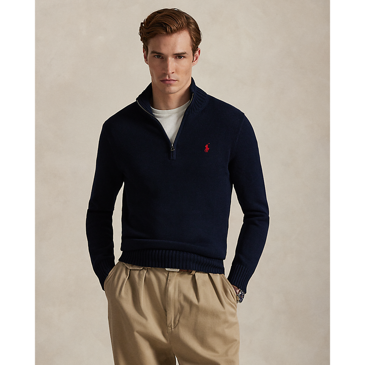 PRL Cotton Quarter-Zip Jumper/Pulover 710859939002