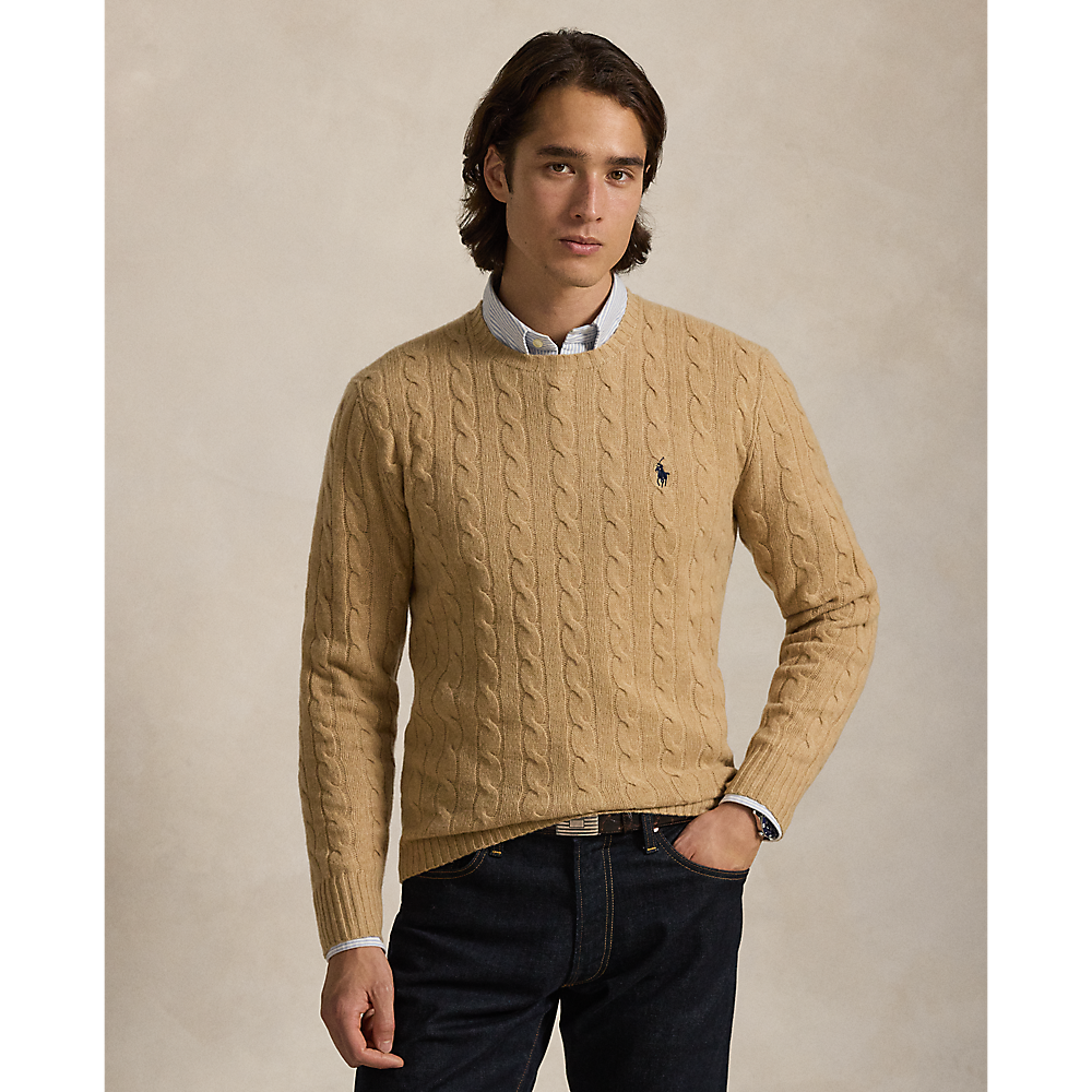 PRL Cable-Knit Wool-Cashmere Jumper/Pulover 710876762009