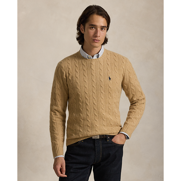 PRL Cable-Knit Wool-Cashmere Jumper/Pulover 710876762009