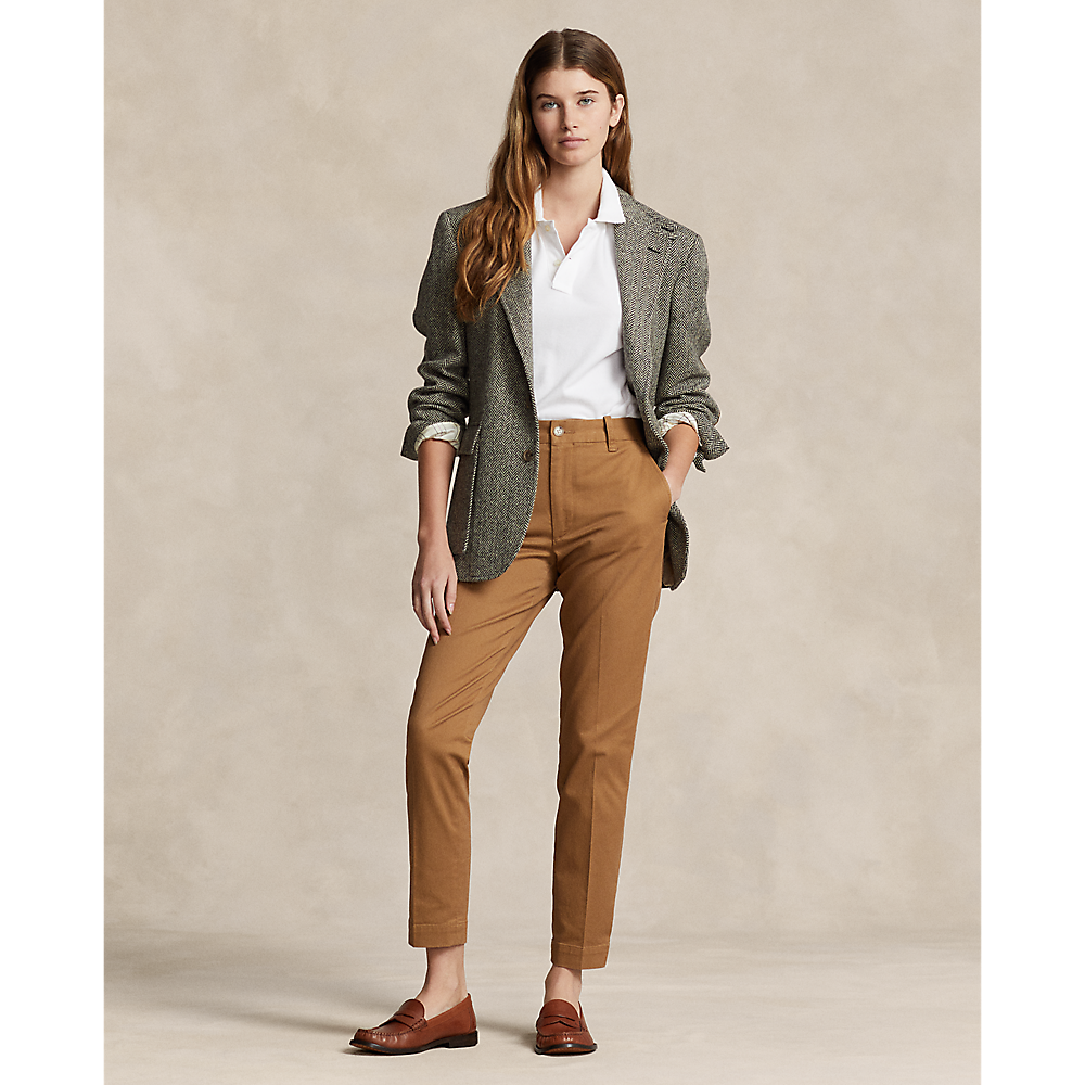 PRL Cropped Slim Fit Twill Chino Trouser/Hlače 211890343004