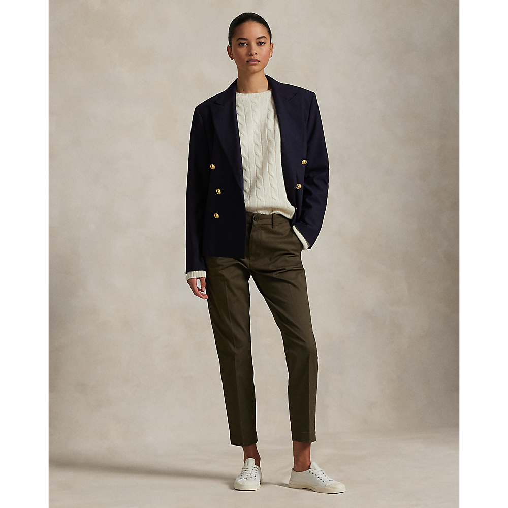 PRL Cropped Slim Fit Twill Chino Trouser/Hlače 211890343001