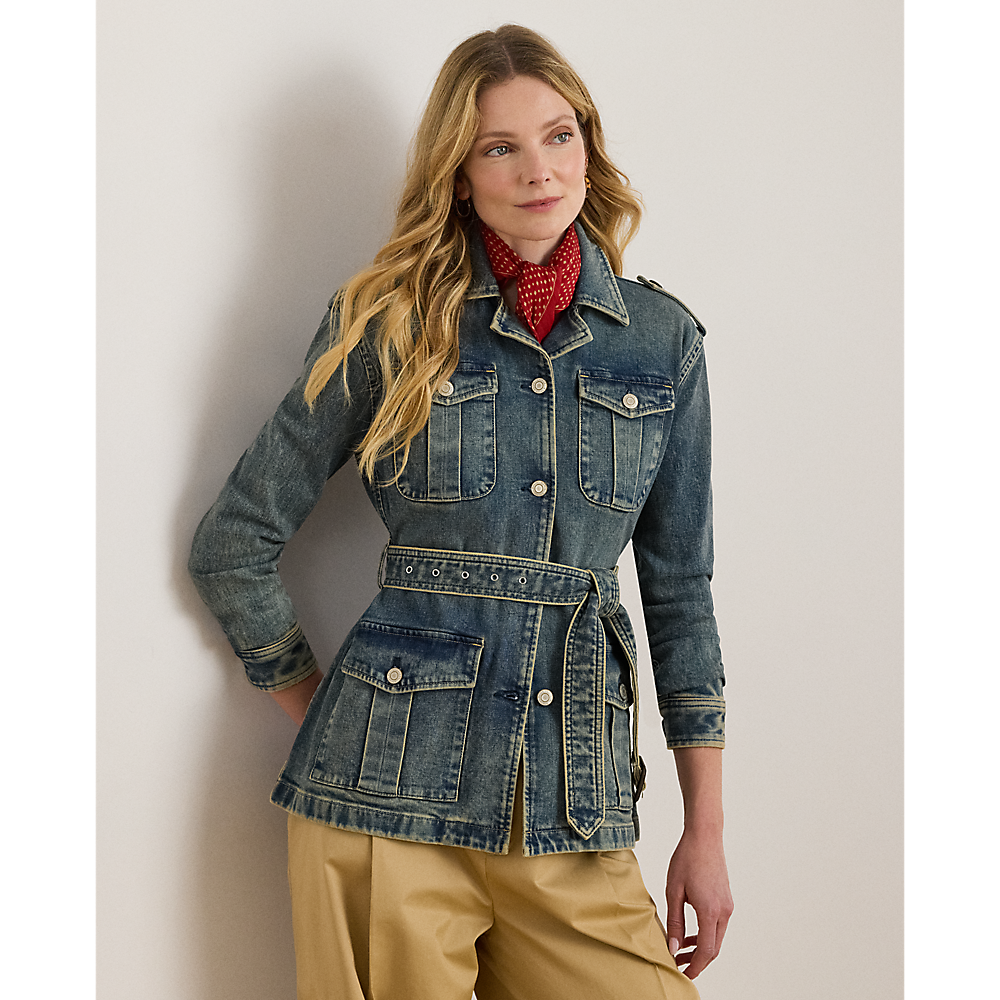 LRL Belted Denim Field Jacket/Jakna 200978818001