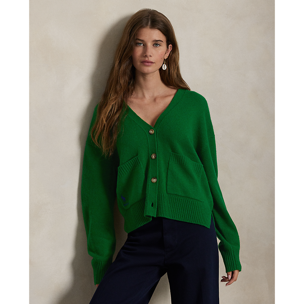 PRL Wool-Blend V-Neck Cardigan/Pulover 211914536013