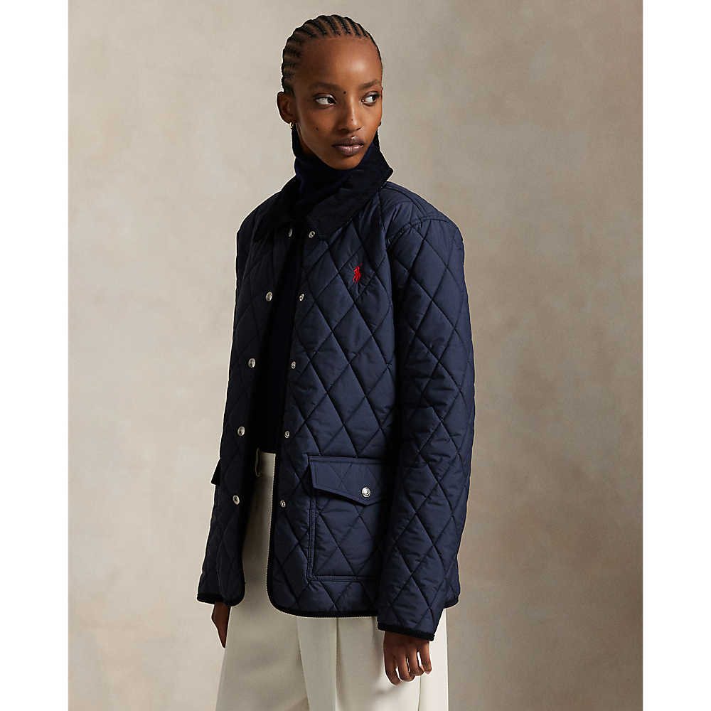 PRL Corduroy-Trim Quilted Barn Jacket/Jakna 211965336002