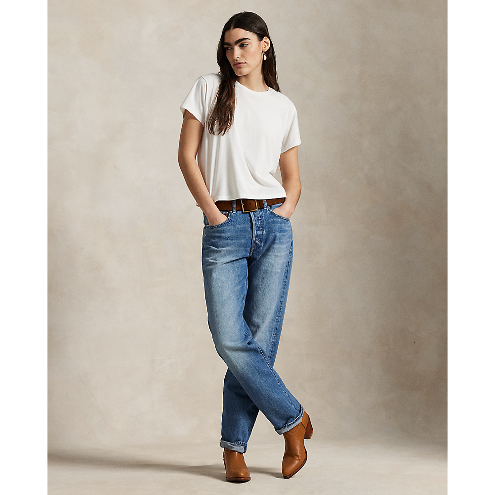 PRL High-Rise Relaxed Straight Jean/Traperice 211969410001