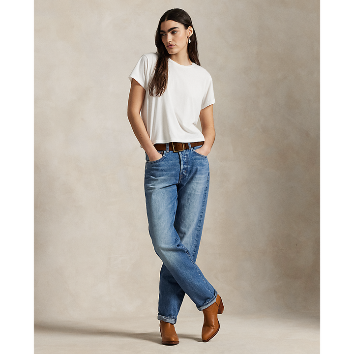 PRL High-Rise Relaxed Straight Jean/Traperice 211969410001