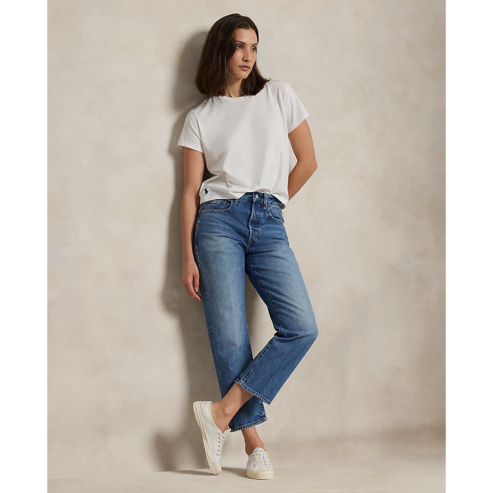 PRL High-Rise Relaxed Straight Crop Jean/ Traperice 211969411001