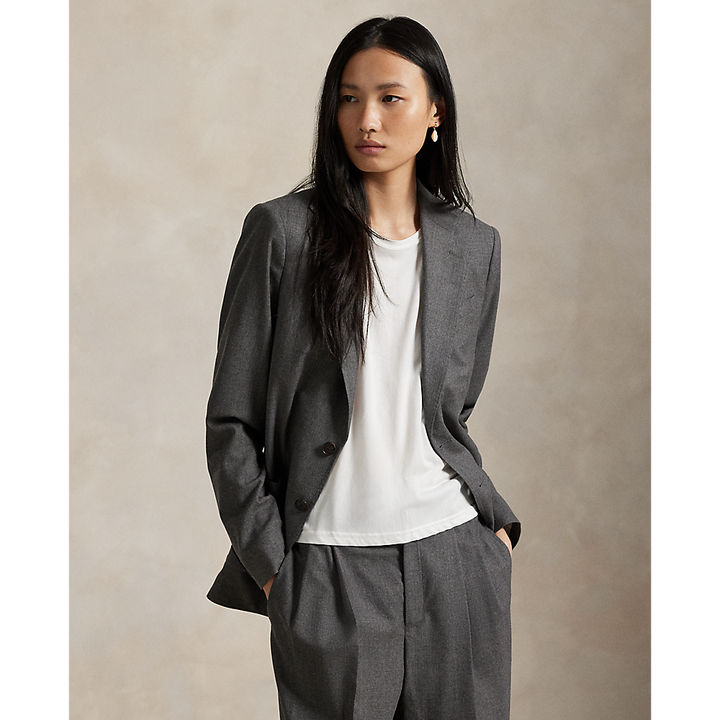 PRL Wool-Blend Flannel Blazer /Sako 211971389001