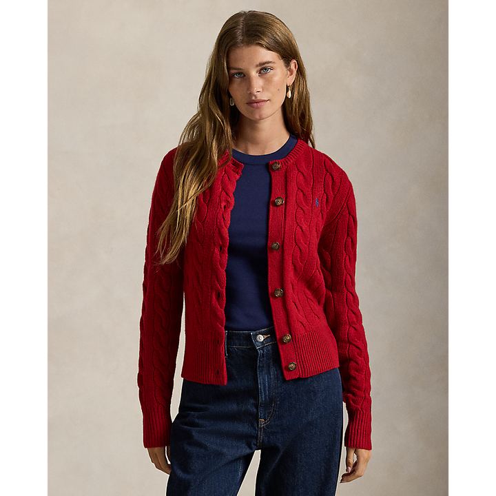 PRL Cable-Knit Wool-Cashmere Cardigan/Pulover 211972104013