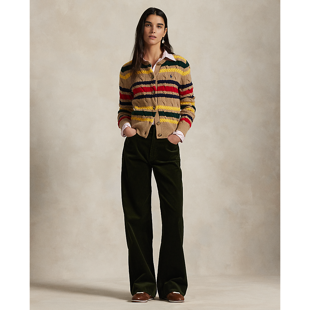 PRL Cotton Corduroy Wide-Leg Pant /Hlače 211A87463001