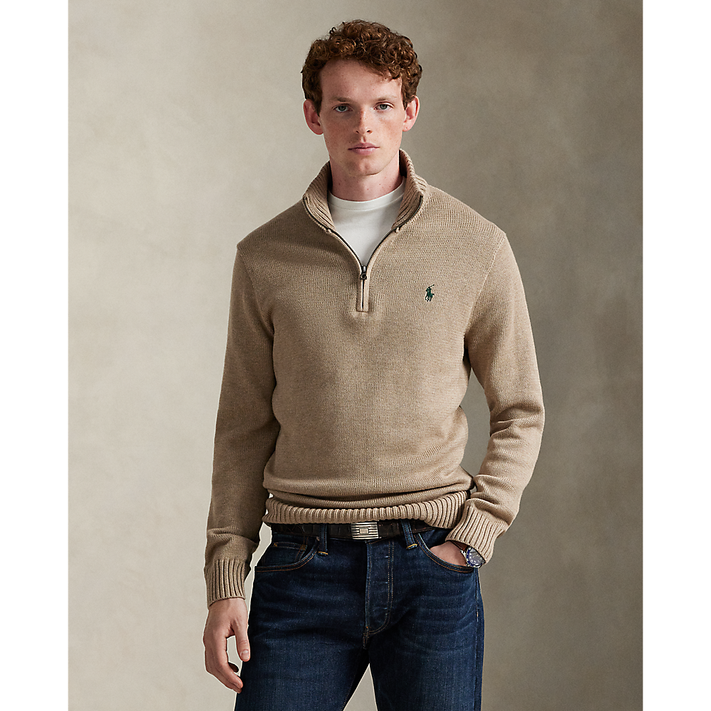 PRLCotton Quarter-Zip Jumper/Pulover 710859939510