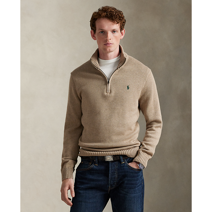 PRLCotton Quarter-Zip Jumper/Pulover 710859939510