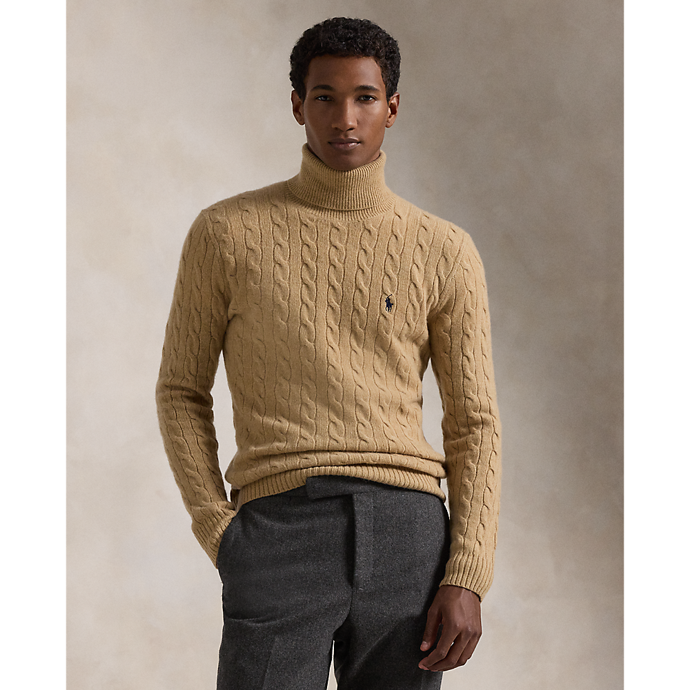 PRL Cable Wool-Cashmere Roll neck Jumper/Pulover 710876836006