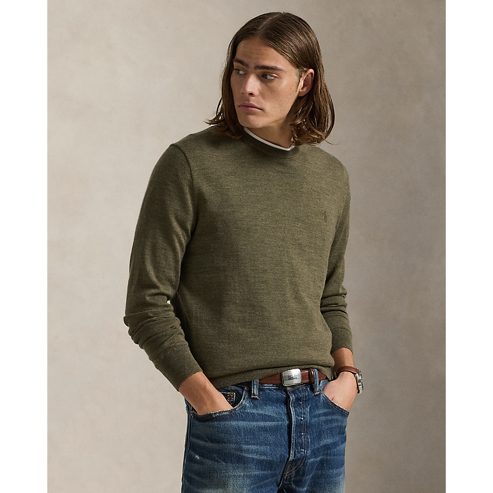 PRL Slim Fit Washable Wool Crewneck Jumper /Pulover 710946143010