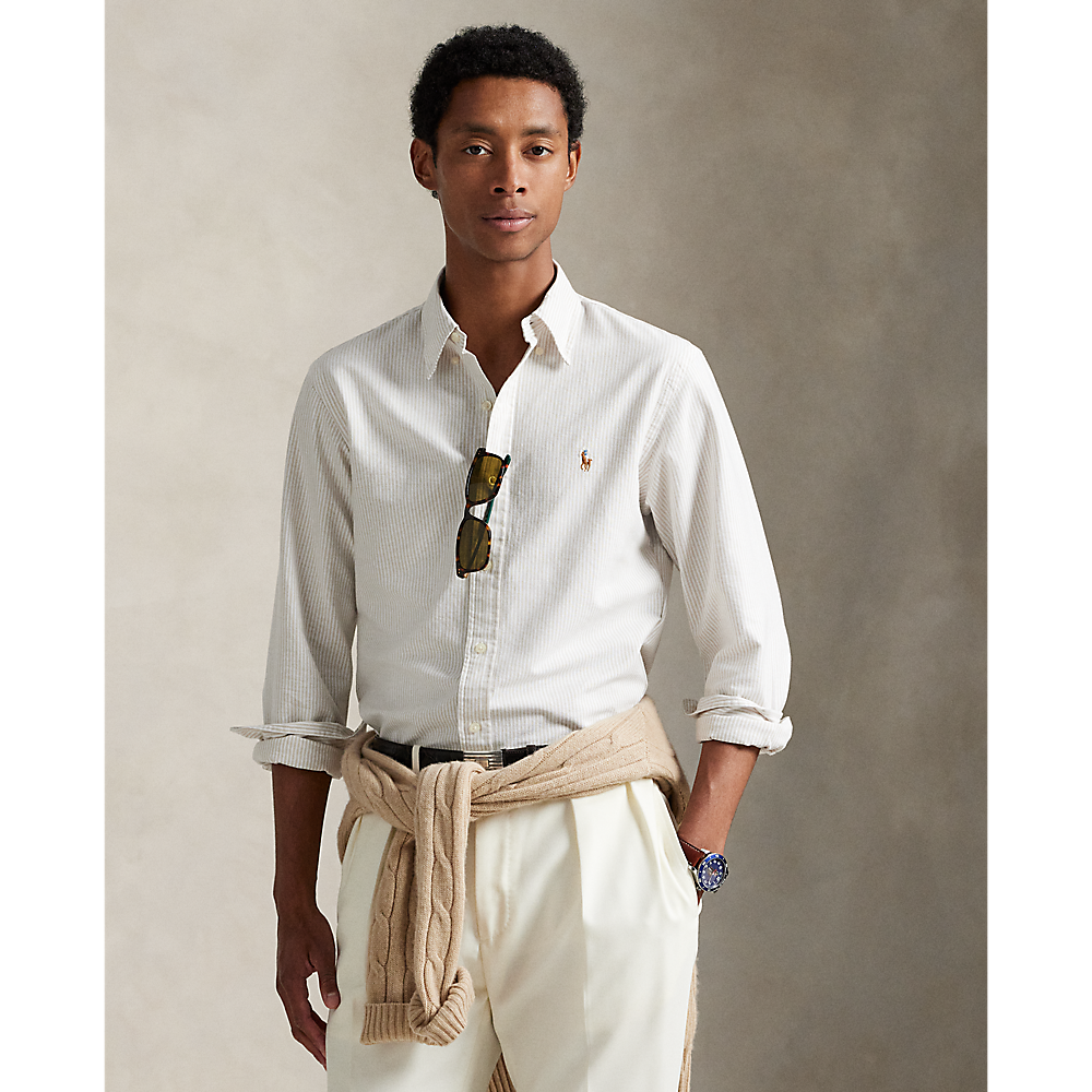 PRL Slim Fit Striped Oxford Shirt/Košulja 710953710004