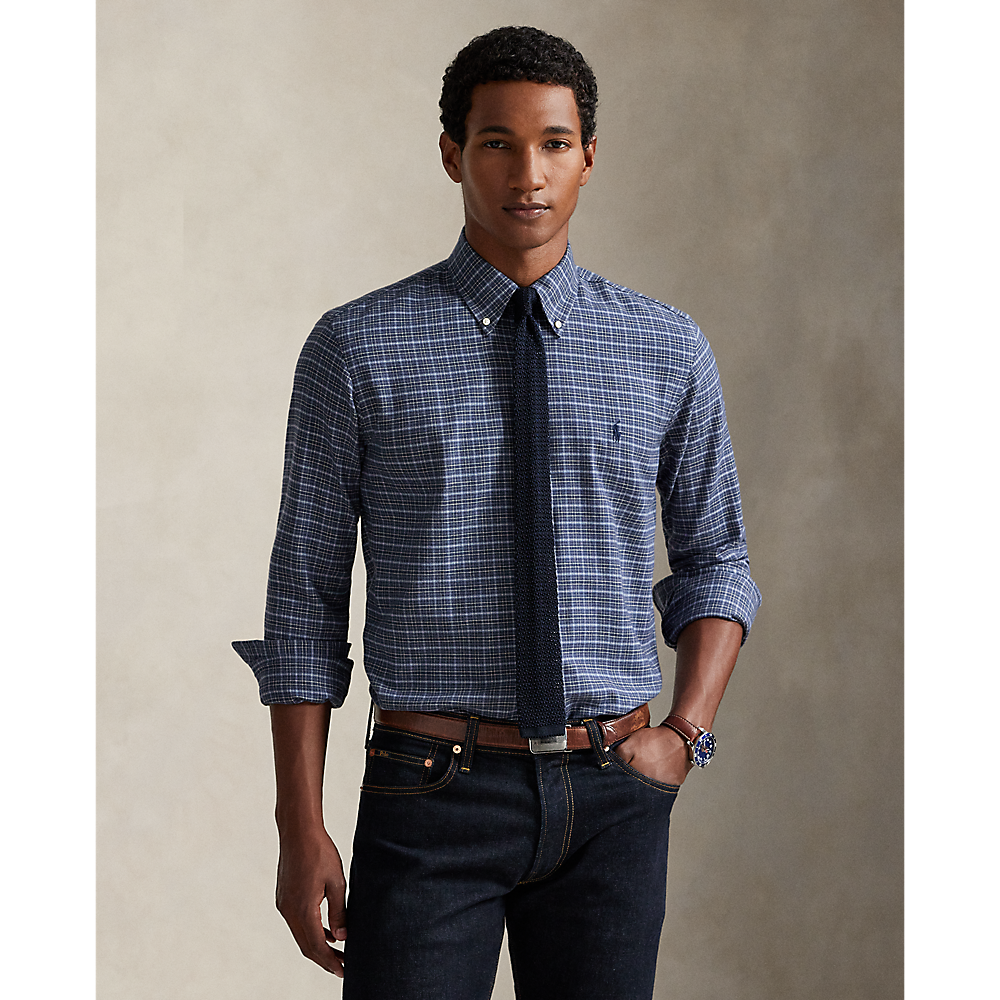 PRL Custom Fit Plaid Performance Twill Shirt/Košulja 710960607004
