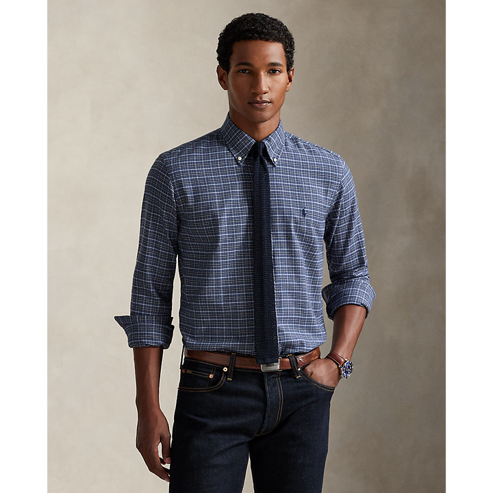 PRL Custom Fit Plaid Performance Twill Shirt/Košulja 710960607004