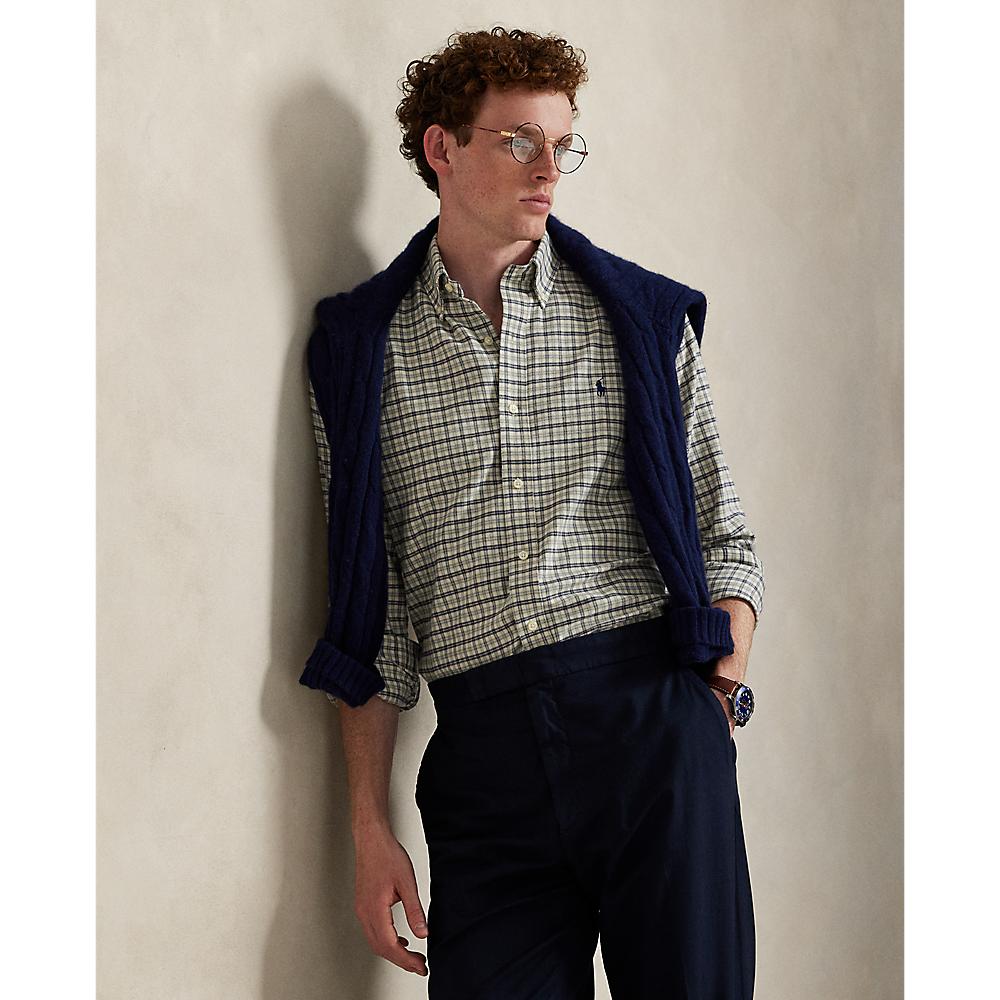 PRL Custom Fit Plaid Performance Twill Shirt/Košulja 710960607005