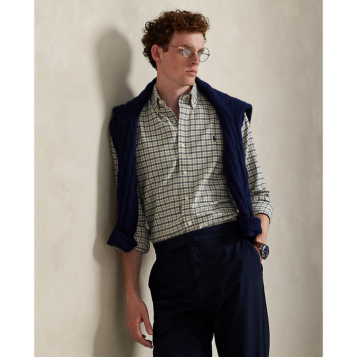 PRL Custom Fit Plaid Performance Twill Shirt/Košulja 710960607005